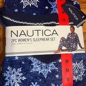 Nautica  Sleepwear Women's 2-Piece Silky Stretch Fleece Pajama Set